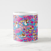 Grande Tasse Gizmo | Pink Peace & Love Motif (Devant)