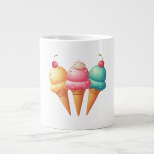 Grande Tasse Glace colorée