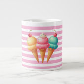 Grande Tasse Glace colorée (Devant)