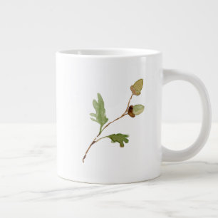 Grande Tasse Glands et feuilles de chêne  