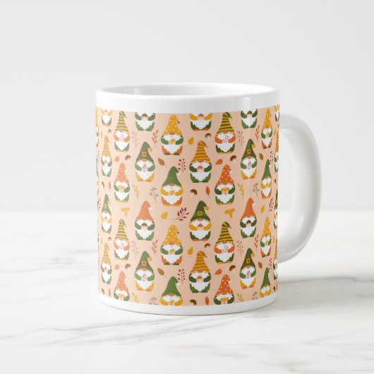 Grande Tasse Gnomes d'automne dans le Motif forestier (Devant droit)