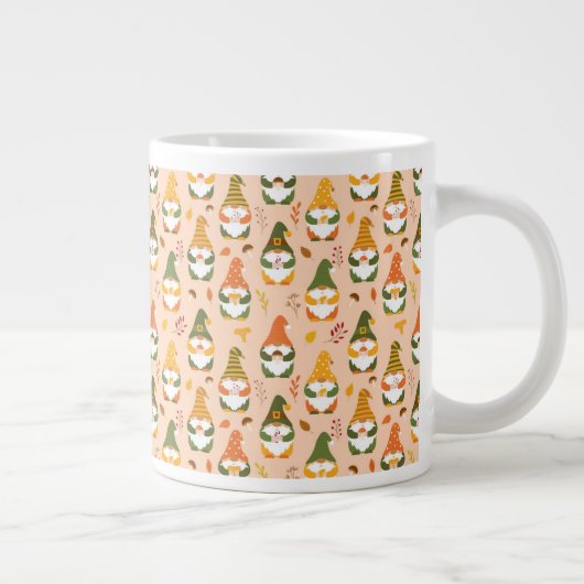 Grande Tasse Gnomes d'automne dans le Motif forestier (Droite)