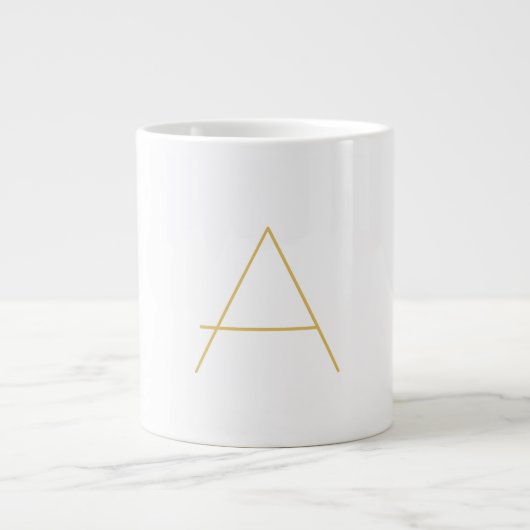 Grande Tasse Gold Color Monogram Professional Custom (Devant)