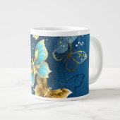 Grande Tasse Golden butterflies (Devant droit)