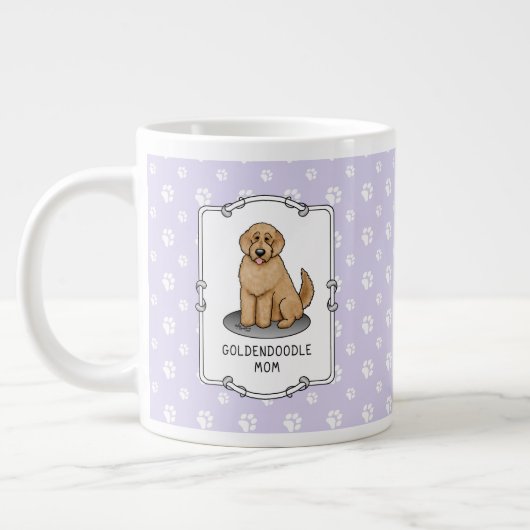 Grande Tasse Goldendoodle Mom Doodle Mom (rouge doré) (Gauche)