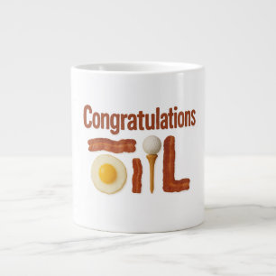 Grande Tasse Golf Félicitations Petit-déjeuner thématique pour