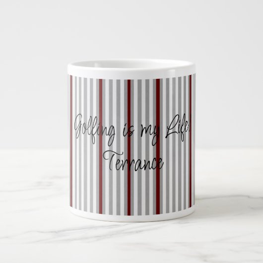 Grande Tasse Golfers Mug, le golf est ma vie ! (Devant)