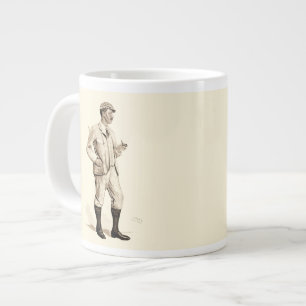 Grande Tasse Golfeur vintage avec tuyau et bottes de tabac