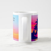 Grande Tasse Good Morning Paradise Exotic Beach Sunset (Dos)