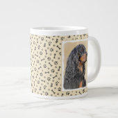 Grande Tasse Gordon Setter Peinture - Joli art original chien (Devant droit)