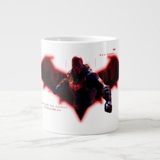 Grande Tasse Gotham Chevaliers Hood rouge dans le logo (Devant)