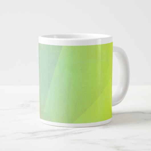 Grande Tasse Gradation géométrique jaune moderne (Devant droit)
