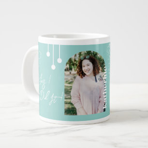 Grande Tasse Graduation Simple Foliage Photo Aqua