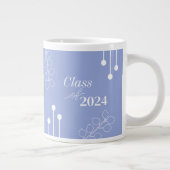 Grande Tasse Graduation Simple Foliage Photo Lavande (Droite)