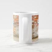 Grande Tasse Graffiti de chien et d'arc-en-ciel (Dos)