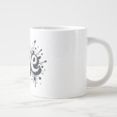Grande Tasse Graffiti Graffiti Amour monochrome balise (Droite)