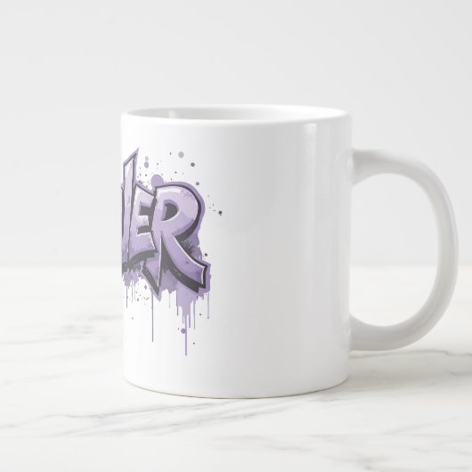 Grande Tasse Graffiti Lavender Infinity "FOREVER" (Droite)