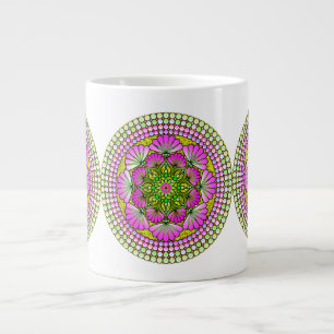 Grande Tasse Grand gobelet d'art multicolore vibrant