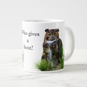 Grande Tasse Grand hibou à cornes personnalisable