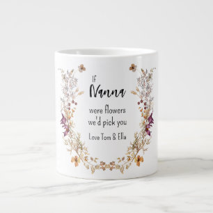 Grande Tasse Grand-mère grand-enfants floraux noms