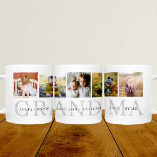 Grande Tasse Grand-mère Photo personnalisée Musique