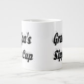 Grande Tasse Grandpa drôle café citation noir (Devant)