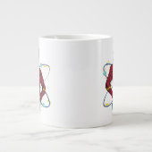 Grande Tasse Graphique atomique Flash de dessin (Devant)