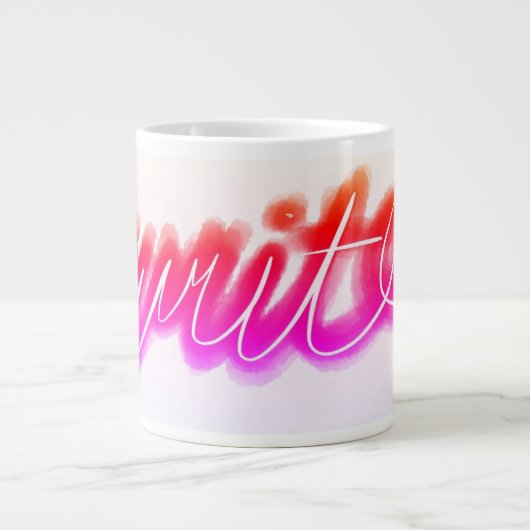 Grande Tasse Graphique de bulle de dialogue gras classique (Devant)