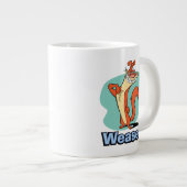 Grande Tasse Graphique de caractères de fidélité de Weasel (Devant droit)