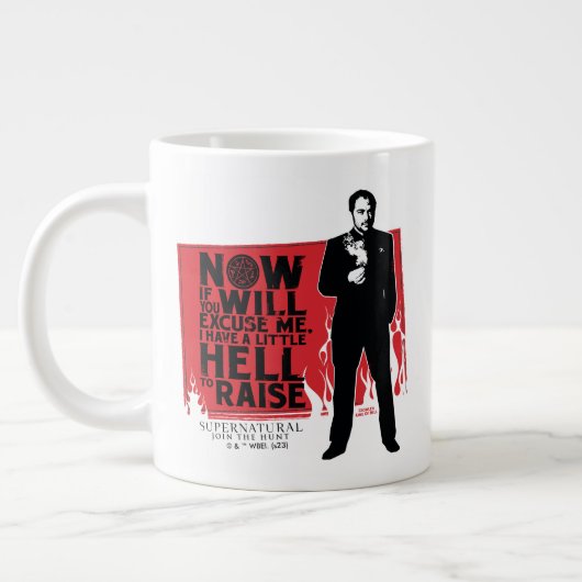 Grande Tasse Graphique de citation de Crowley surnaturelle (Gauche)