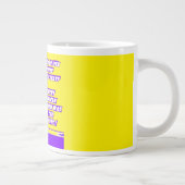 Grande Tasse Graphique de message de mots sur AMERICA (Droite)