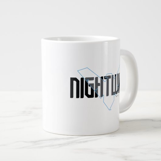 Grande Tasse Graphique de nom high-tech Nightwing (Devant droit)