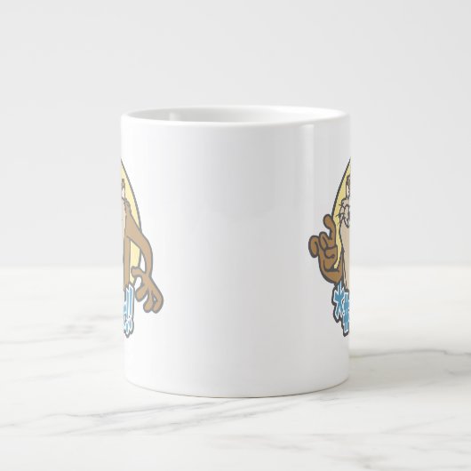 Grande Tasse Graphique en cercle extensible TAZ™ (Devant)