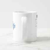 Grande Tasse Graphique technique du scarabée bleu (Dos)