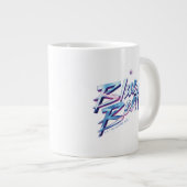 Grande Tasse Graphique technique du scarabée bleu (Devant droit)