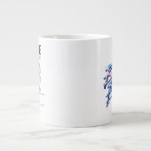 Grande Tasse Graphique technique du scarabée bleu (Devant)