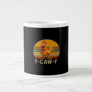 Grande Tasse Graphique vintage essentiel de poulet F-Caw-F