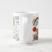 Grande Tasse Graphiques d'affirmations d'amour de soi positives (Dos)
