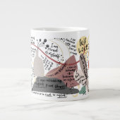 Grande Tasse Graphiques d'affirmations d'amour de soi positives (Devant)