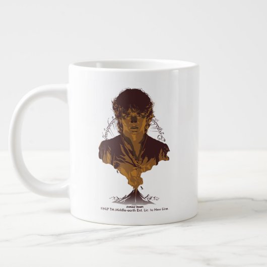 Grande Tasse Graphisme de l'inscription Tengwar de FRODO™ MOUNT (Gauche)