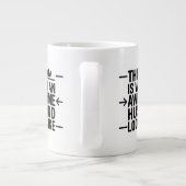 Grande Tasse Graphisme de typographie Awesome Husband (Dos)