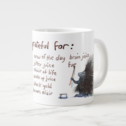 Grande Tasse Gratitude Porcupine (Devant droit)