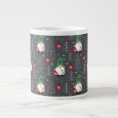 Grande Tasse Green Gnome Arbre de Noël Motif (Devant)