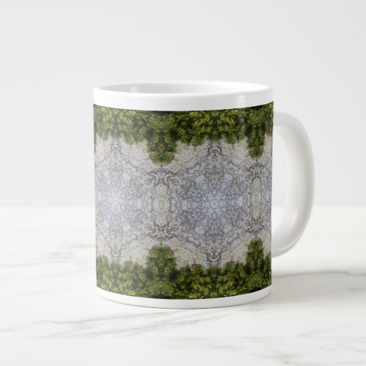 Grande Tasse Green Moss & Earth Nature Art (Devant droit)