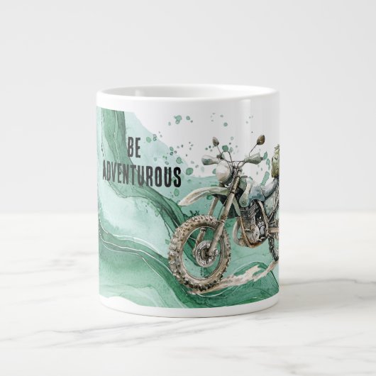 Grande Tasse Green Motorcycle Adventure (Devant)