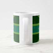 Grande Tasse Green Teal Keep Calm And Have Your Text Union Jack (Dos)