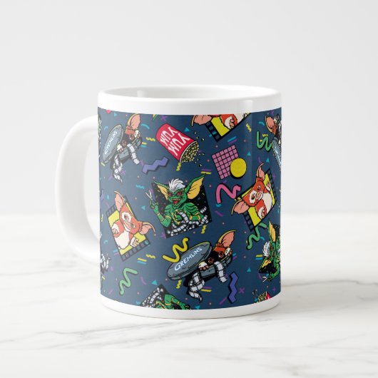 Grande Tasse Gremlins™ 80's Retrowave Pattern (Devant gauche)