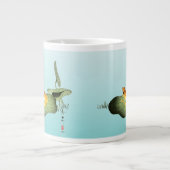 Grande Tasse Grenouille jaune sur feuille de lotus (Devant)