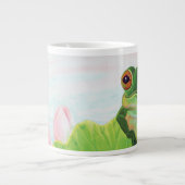 Grande Tasse Grenouille verte Se détendre dans l'étang (Devant)