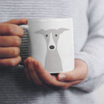 Grande Tasse Greyhound mignon, Greyhound italien ou Chien Whipp<br><div class="desc">Profitez de vos boissons chaudes préférées dans cette mignonne tasse à café pour chien. Dessin de chien de dessin d'un Greyhound gris et blanc,  Greyhound italien ou Whippet. Une tasse amusante pour votre maison ou votre bureau. Ça fait un grand cadeau !</div>